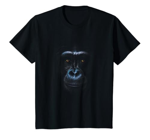 Kinder Gorilla Face Monkey Angry Growling Scary Silverback Gorilla T-Shirt Kinder Gorilla Face Monkey Angry Growling Scary Silverback Gorilla T-Shirt von Wild Vibes