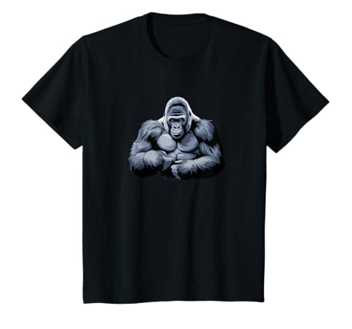 Kinder Gorilla Face Monkey Angry Growling Scary Silverback Gorilla T-Shirt Kinder Gorilla Face Monkey Angry Growling Scary Silverback Gorilla T-Shirt von Wild Vibes