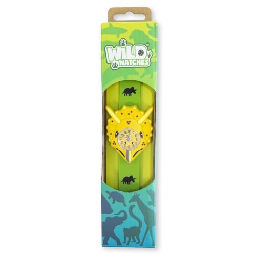 Wild Watches Armbanduhr“Triceratops“ für Kinder, mit Silikon-Armband mit Druckverschluss von Wild Watches