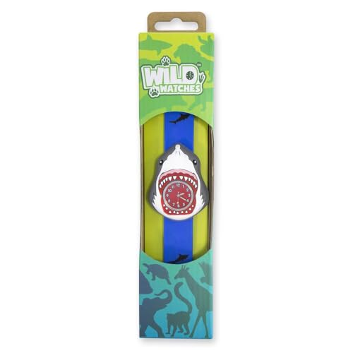 wild watches Kinder-Armbanduhr „Shark“ mit Silikon-Aufsteckarmband von Wild Watches