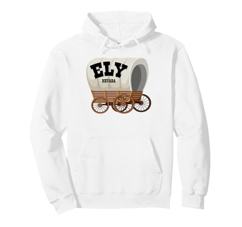 Ely Nevada Covered Wagon für Herren und Damen. Pullover Hoodie Ely Nevada Covered Wagon für Herren und Damen. Pullover Hoodie von Wild West Covered Wagon American Frontier Products