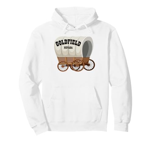 Goldfield Nevada Covered Wagon für Herren und Damen. Pullover Hoodie Goldfield Nevada Covered Wagon für Herren und Damen. Pullover Hoodie von Wild West Covered Wagon American Frontier Products
