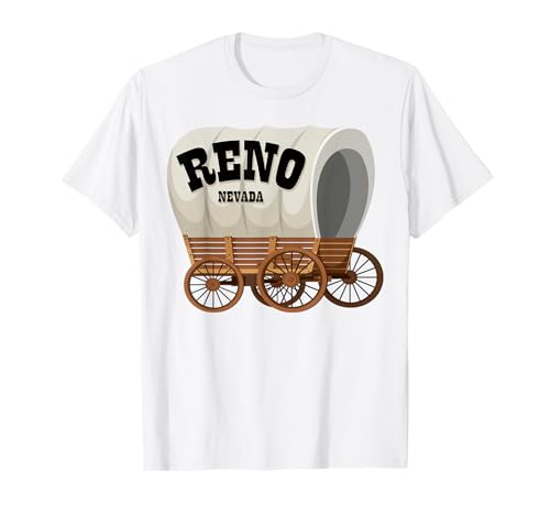Reno Nevada Planenwagen für Männer und Frauen. T-Shirt Reno Nevada Planenwagen für Männer und Frauen. T-Shirt von Wild West Covered Wagon American Frontier Products