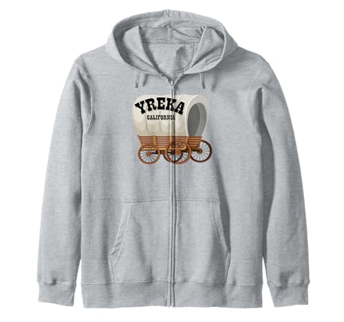 Yreka California Covered Wagon für Herren und Damen. Kapuzenjacke Yreka California Covered Wagon für Herren und Damen. Kapuzenjacke von Wild West Covered Wagon American Frontier Products