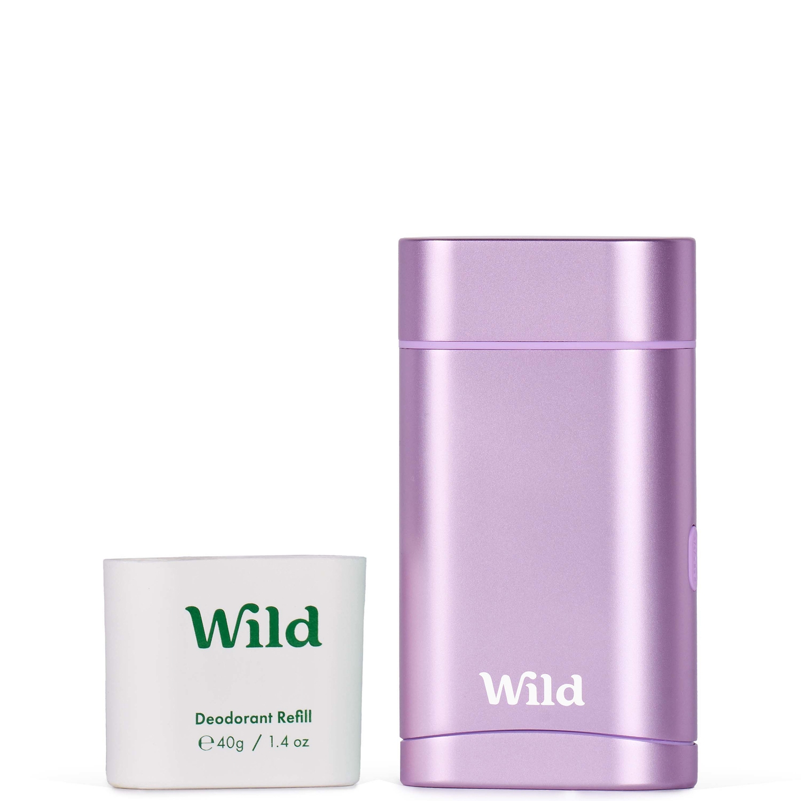 Wild Coconut and Vanilla Deodorant in Purple Case 40g von Wild