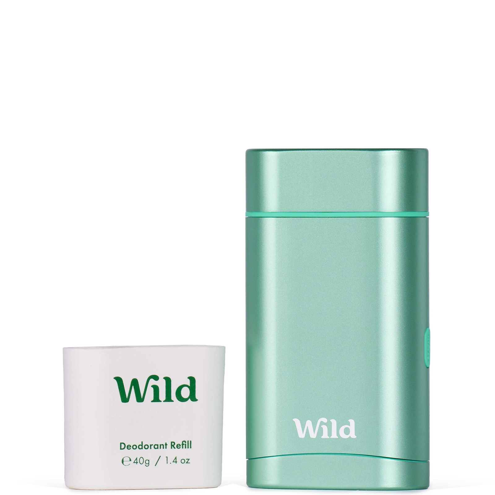 Wild Fresh Cotton and Sea Salt Deodorant in Aqua Case 40g von Wild