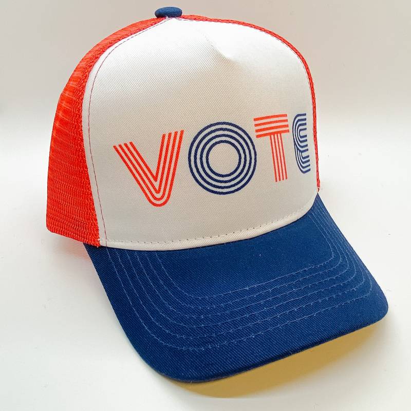 Vote Trucker Mütze Kleinkind Größe Sofort Lieferbar Vote Trucker Mütze Kleinkind Größe Sofort Lieferbar von WildChildHatCo