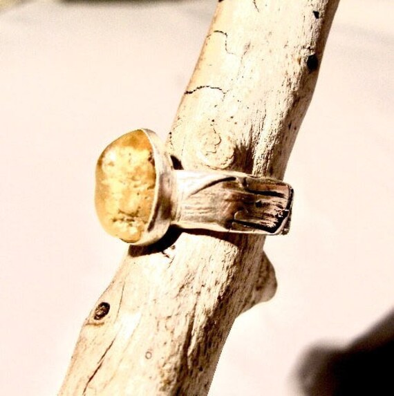 Zeder Rinde Ring Mit Achat Zeder Rinde Ring Mit Achat von WildCoastJewelry