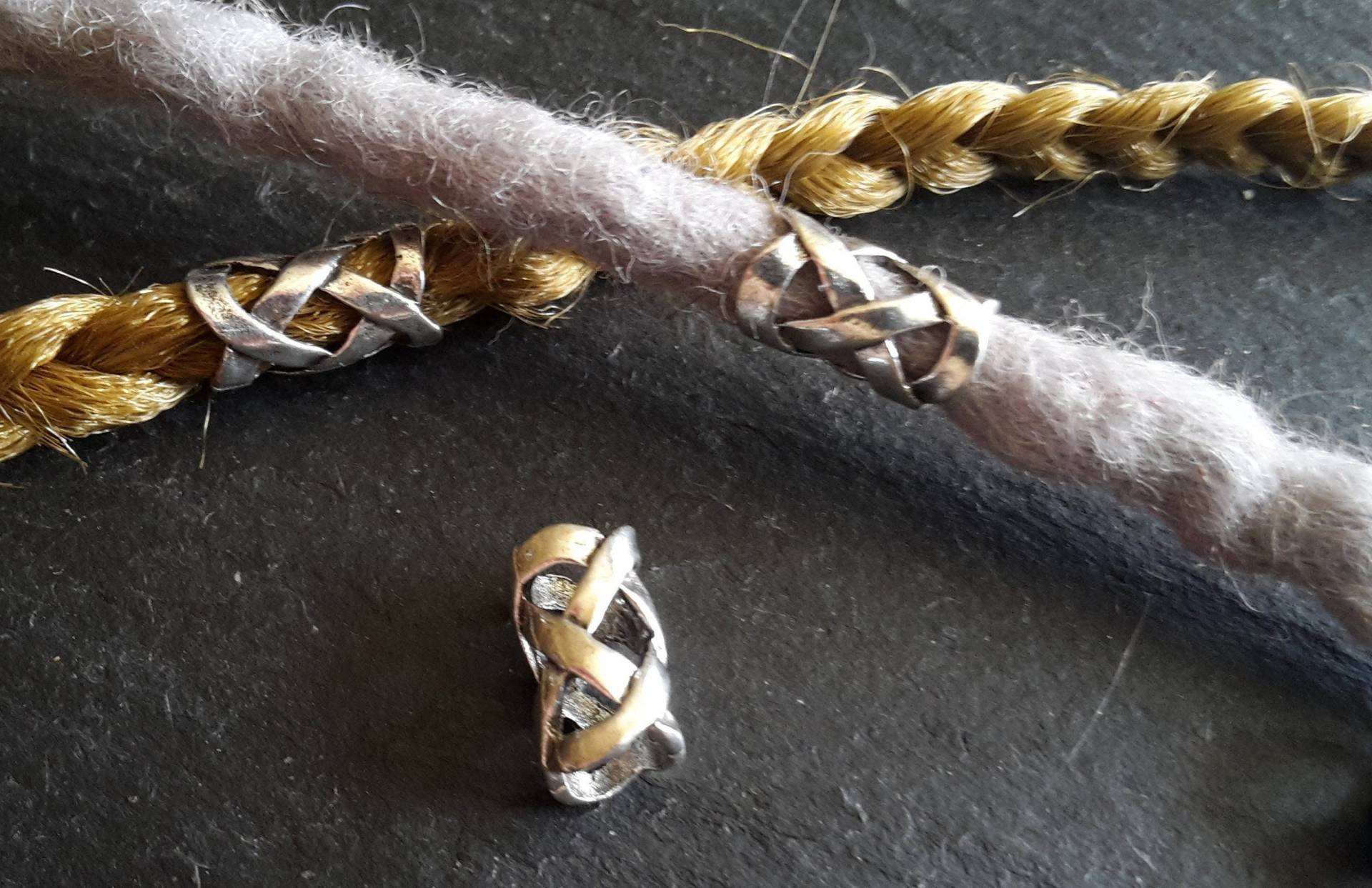 Bartperle Haarperle Knoten Wikinger Kelten Nordic von WildFilz