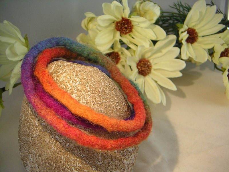 Filzarmband Regenbogen Wickelarmband von WildFilz