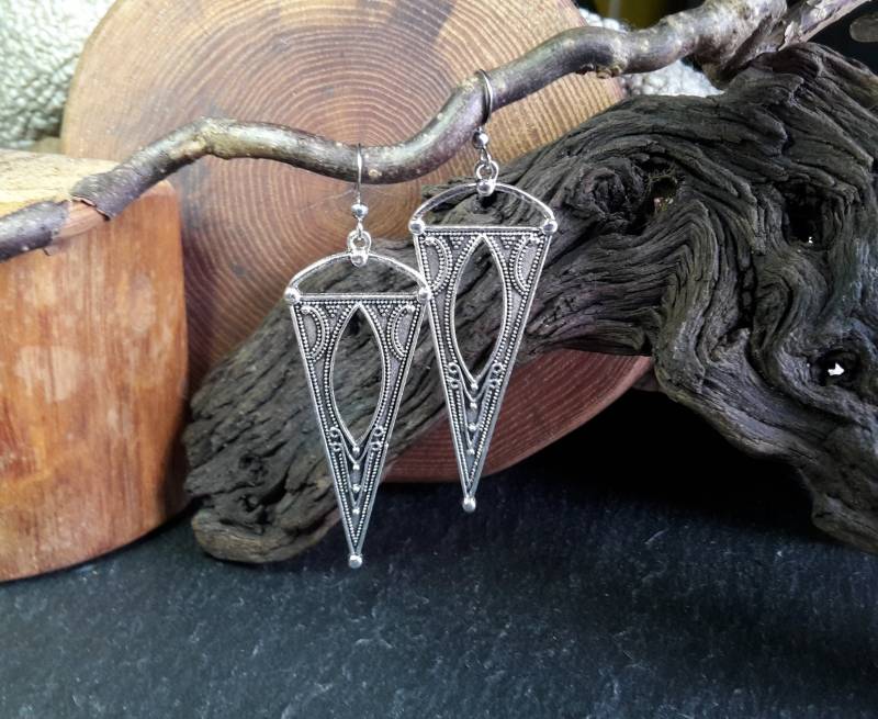 Ohrringe, Kelten, Wikinger, Nordic, Silber, Edelstahlhaken von WildFilz