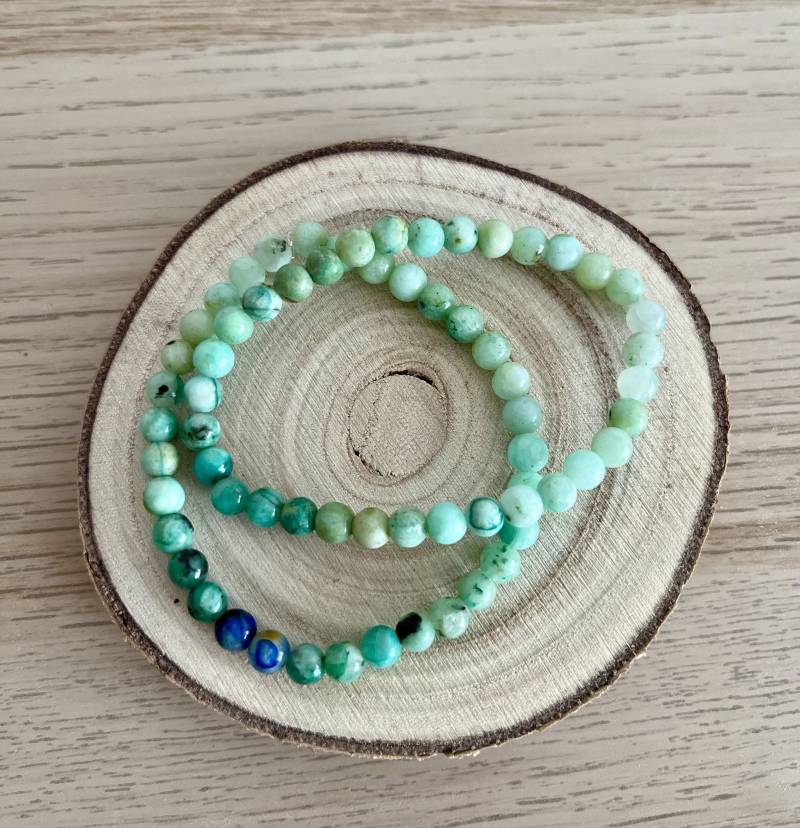 Chrysopras Armband, Kristallarmband, Stretch Hochwertiges Armband Chrysopras Armband, Kristallarmband, Stretch Hochwertiges Armband von WildForestCandles