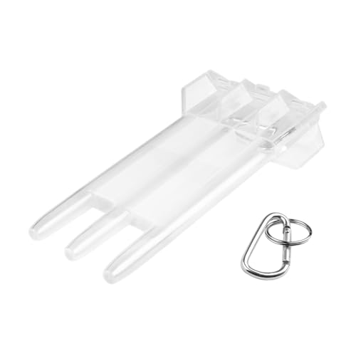 Transparent Dart Wallet - Soft Tip Case, Steel Dart Holder | Portable Locking Carry Case for All Darts Types, Secure Organizer for Games, Tournament Travel, Home Recreation Storage with Buckle Transparent Dart Wallet - Soft Tip Case, Steel Dart Holder | Portable Locking Carry Case for All Darts Types, Secure Organizer for Games, Tournament Travel, Home Recreation Storage with Buckle von WildHarmony