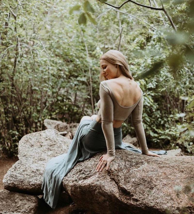 Sedona Crop Fitted Sleeve - Bio Baumwolle Und Hanf Pflanzengefärbt Stretch Stoff von WildHarvestStudio