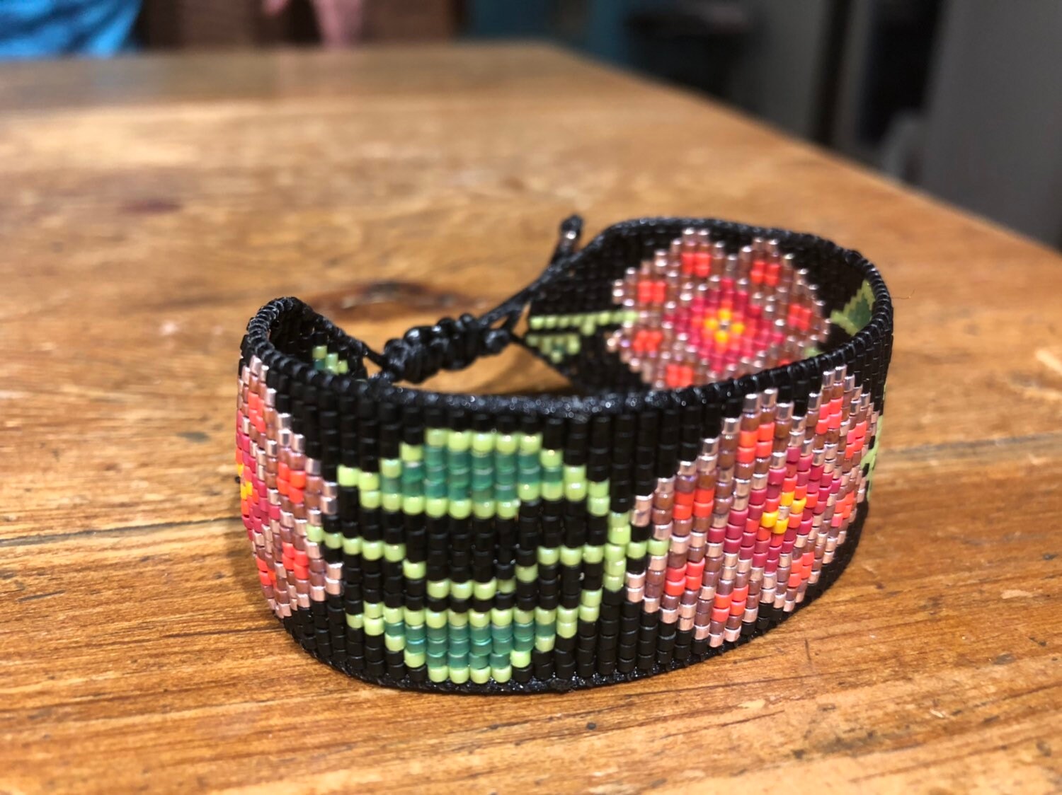 Wildblumen Armband - Custom-Blau/Orange/Gelb Wildblumen Armband - Custom-Blau/Orange/Gelb von WildIrisBeadwork