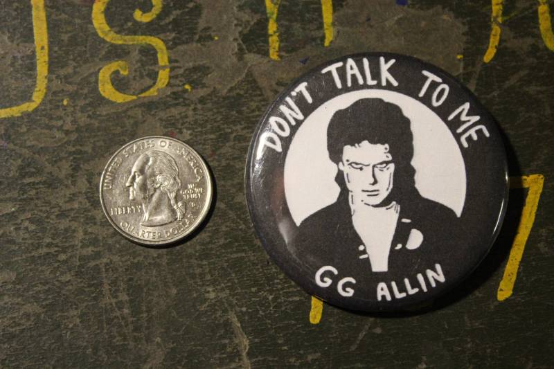 Gg Allin Don't Talk To Me 2.25"Button Schlüsselbund Magnet Pin Badge Punk Metall Grunge Vintage Repro Rock & Roll Musik 1980Er Jahre 1990Er Geschenk von WildPaisleyButtonCo