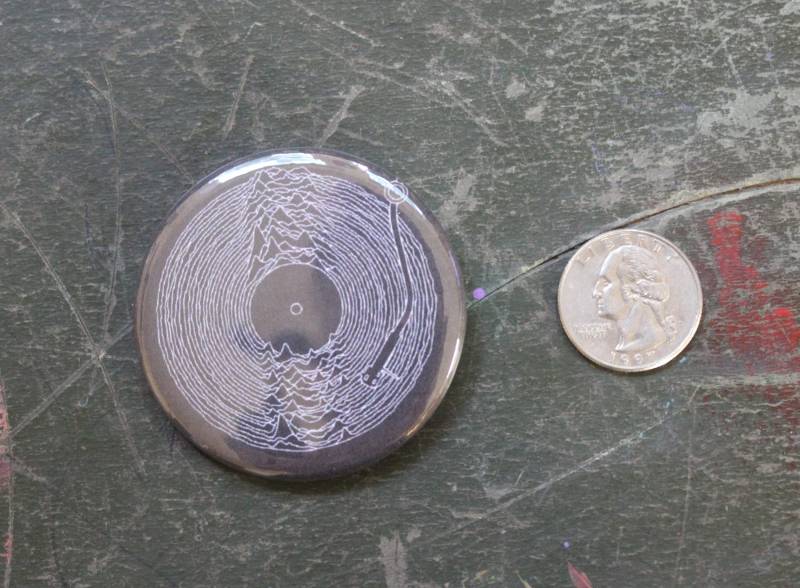 Joy Abteilung 2.25"Button Schlüsselanhänger Magnet Pin Abzeichen Unbekannte Freuden Punk Band Vintage Repro Rock & Roll 1980Er Jahre Schallplatte von WildPaisleyButtonCo