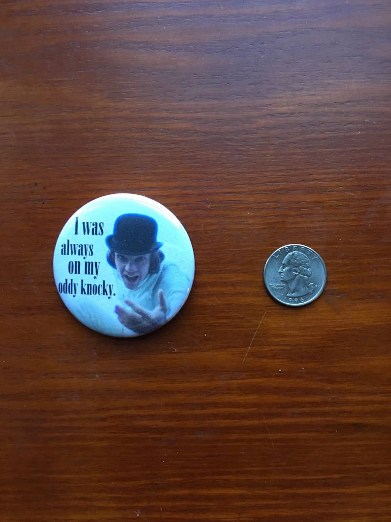 Uhrwerk Orange 2, 25"Button Schlüsselbund Stanley Kubrick Magnet Pin Abzeichen Geschenk Anthony Burgess Film 1960 Ich War Immer Auf Meinem Oddy von WildPaisleyButtonCo