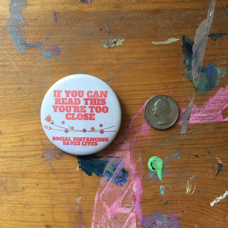 Wenn Sie Dies Lesen Können, Sind Zu Eng Soziale Distanz Rettet Leben 2, 25 "Knopf Schlüsselbund Magnet Pin Abzeichen Back Up Schutz Stand Schließen von WildPaisleyButtonCo