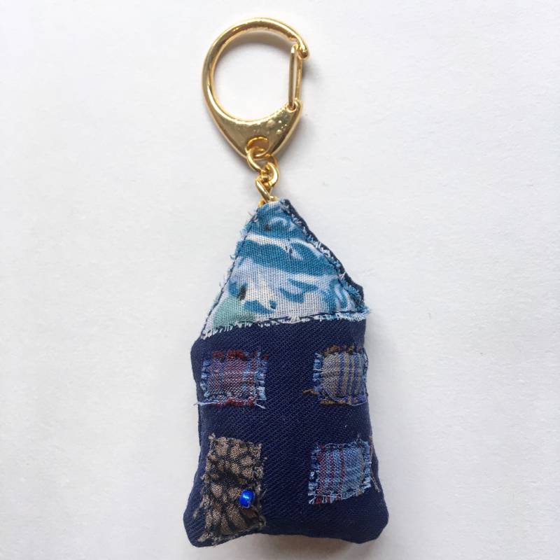 Schlüsselanhänger Ring Haus Stoff Material Geschenk Neue Schlüssel Bewegten Tag Schlüsselanhänger Ring Haus Stoff Material Geschenk Neue Schlüssel Bewegten Tag von WildRoseAndThistle