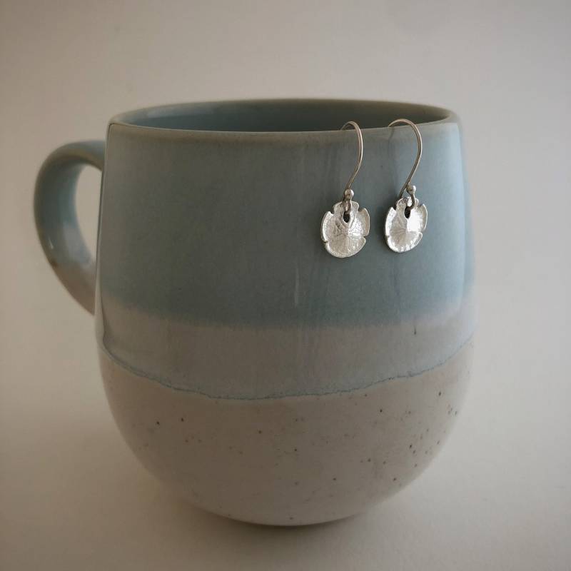 Eco Silber Sand Dollar Ohrringe | Handgemachte Recycled von WildSilverJewellery