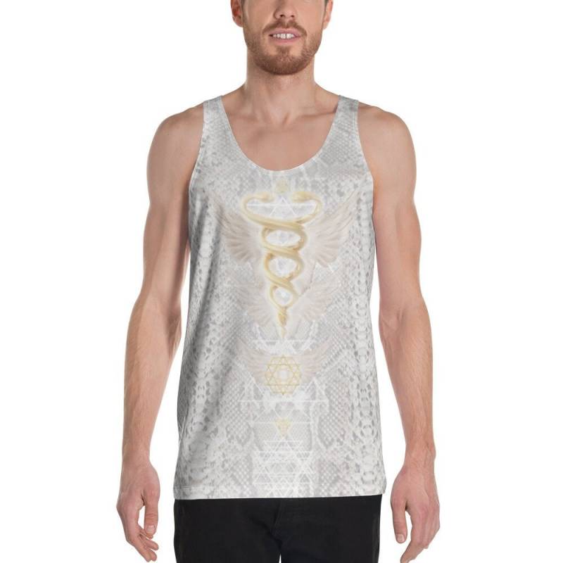 Herren Tank Top Kundalini Goldene Schlange von WildSpiritApparel