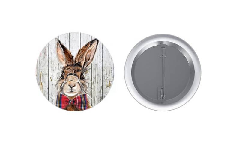 Hase Anstecker, Weihnachtsbrosche von WildWhiskersStudio