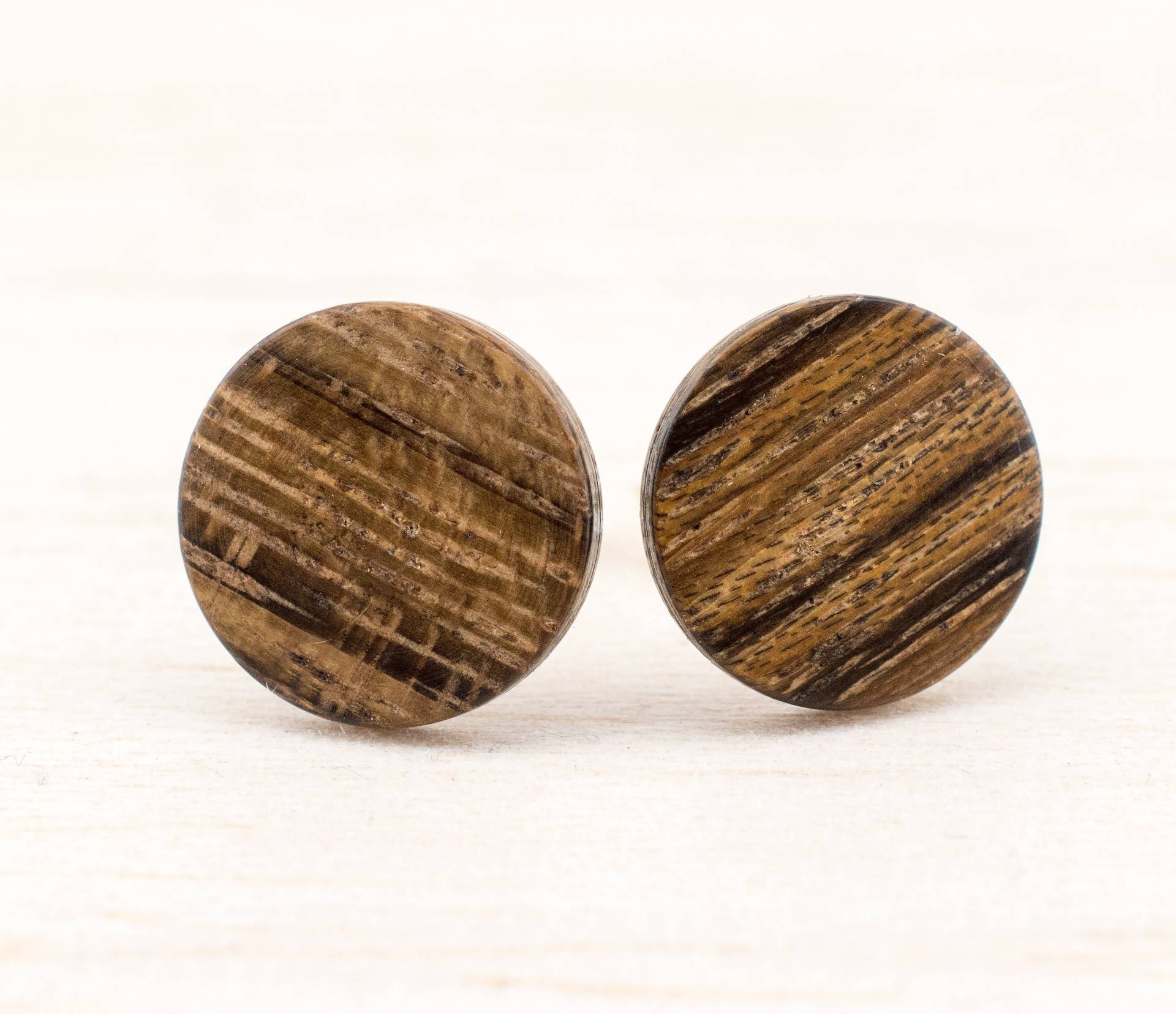 Holz Ohrstecker Ø11mm, Ohrringe Hölzerne Fake Plugs, Aus Geometrisch, Geschenk Für Sie, Valentinstagsgeschenk, Natur Schmuck von WildWoodManufaktur