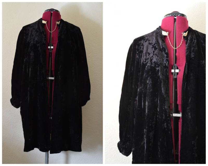 1930Er 20Er 40Er Jahre Vintage Antike Schwarze Samtjacke // Art Deco Prächtige Lounge Hausmantel S M L Xl 1930Er 20Er 40Er Jahre Vintage Antike Schwarze Samtjacke // Art Deco Prächtige Lounge Hausmantel S M L Xl von WildandLonesome