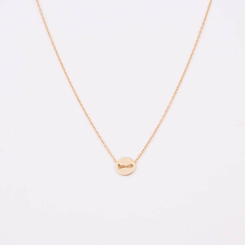 Halskette Tiny Circle Ras De Cou Anhänger Disc Gold Minimalist Mit Sehr Feiner Kette Goldenes Mesh Halskette Tiny Circle Ras De Cou Anhänger Disc Gold Minimalist Mit Sehr Feiner Kette Goldenes Mesh von WildbyJessieDaams