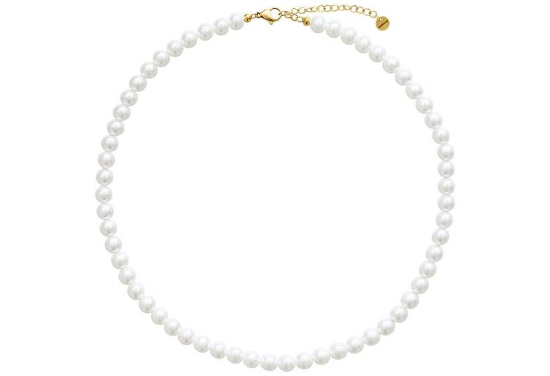 Wildcat Kette mit Anhänger Big Synthetic Pearl Necklace Silver, wasserfest, langlebig, hautverträglich von Wildcat