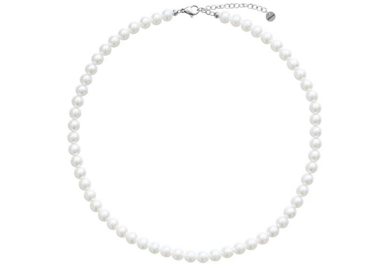 Wildcat Kette mit Anhänger Big Synthetic Pearl Necklace Silver, wasserfest, langlebig, hautverträglich von Wildcat