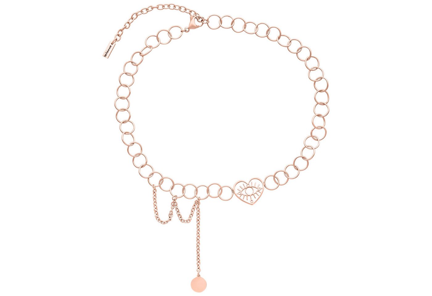 Wildcat Kette mit Anhänger Heart Eye Choker, wasserfest, langlebig, hautverträglich von Wildcat