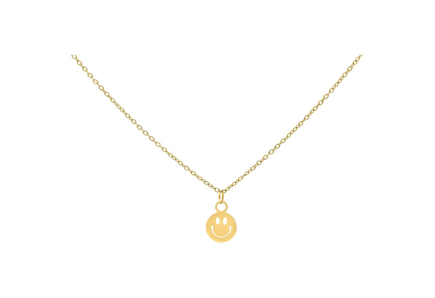 Wildcat Kette mit Anhänger Little Smiley Kette, wasserfest, langlebig, hautverträglich von Wildcat