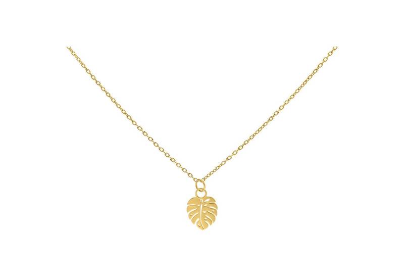 Wildcat Kette mit Anhänger Monstera Leaf Kette, wasserfest, langlebig, hautverträglich von Wildcat