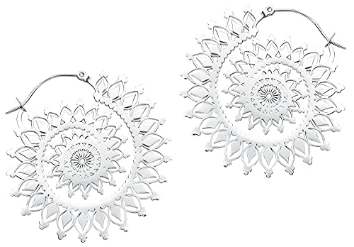 Wildcat Ohrringe Floral Nautilus Hoops Silber onesize von Wildcat