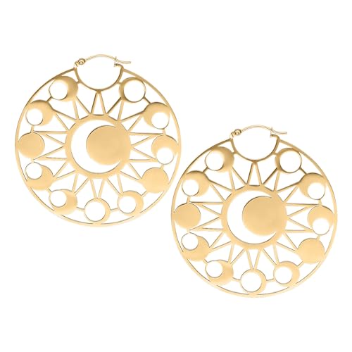 Wildcat Ohrringe Moon Eclipse Hoops Gold onesize von Wildcat