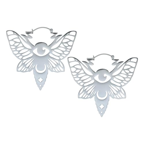 Wildcat Ohrringe Moth Hoops Silber onesize von Wildcat