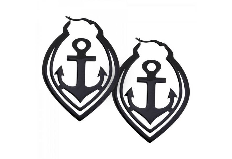 Wildcat Paar Creolen Anchor Hoops, Hochglanzpoliert von Wildcat