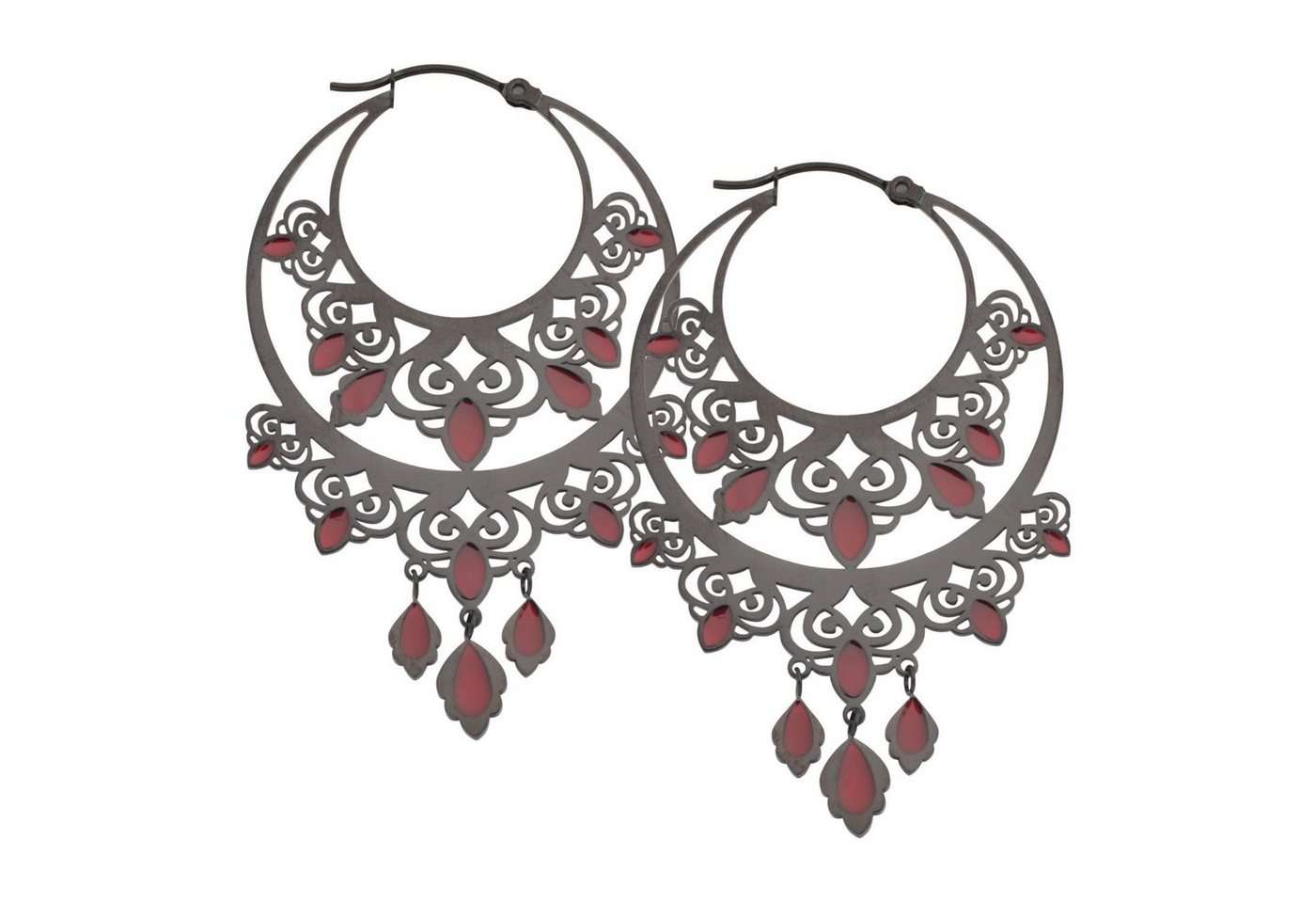 Wildcat Paar Creolen Barock Chandelier Hoops, Hochglanzpoliert,Wasserfest Wildcat Paar Creolen Barock Chandelier Hoops, Hochglanzpoliert,Wasserfest von Wildcat