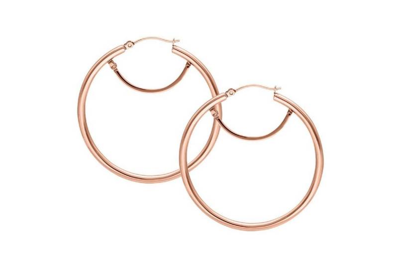 Paar Creolen Basic Hoops with Hinge 45 MM (Set), Hochglanzpoliert von Wildcat