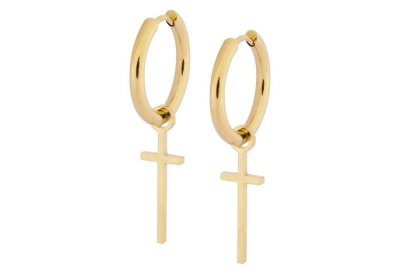 Wildcat Paar Creolen Little Cross Hoops (Set), Hochglanzpoliert von Wildcat