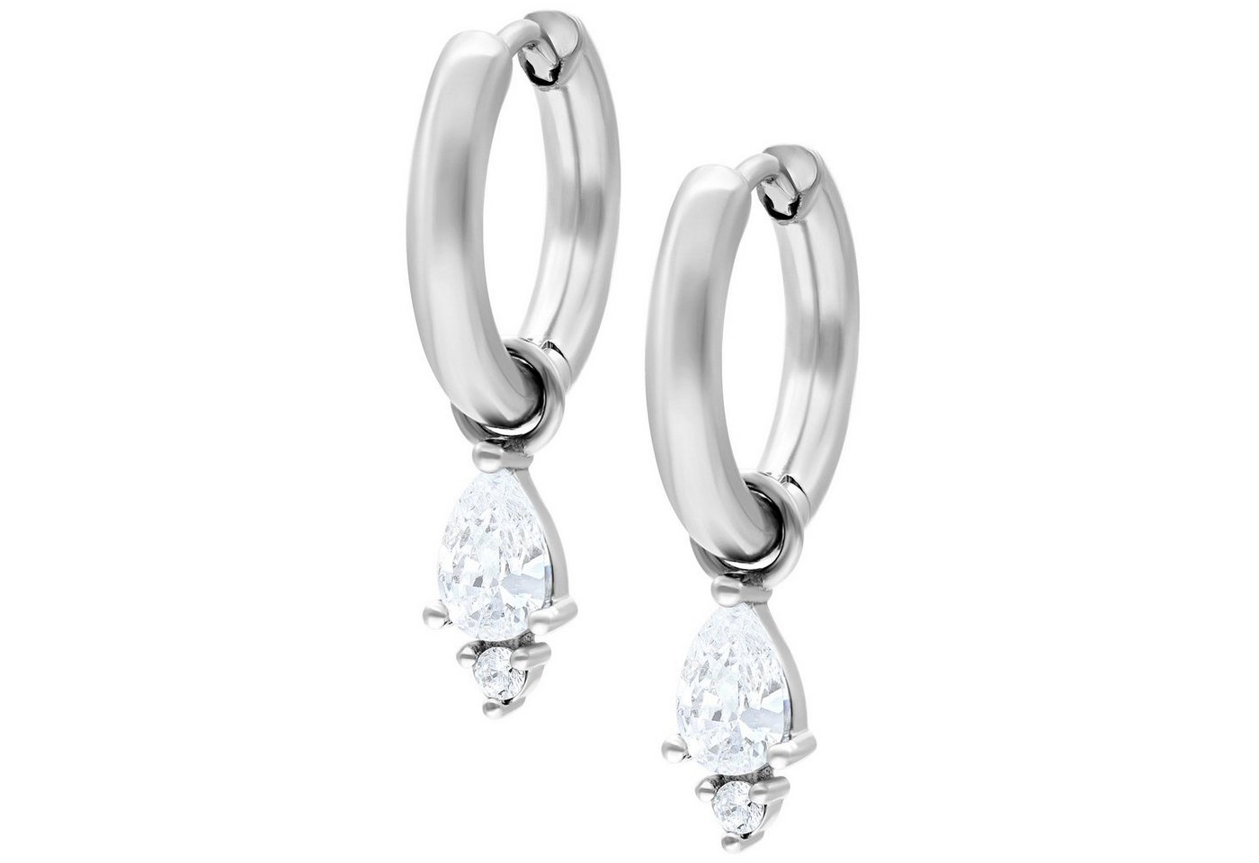 Wildcat Paar Creolen Little Tear Hoops, Hochglanzpoliert,Wasserfest von Wildcat