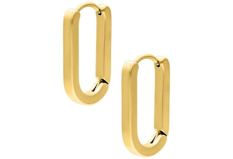 Wildcat Paar Creolen Oval Basic Hoops, Hochglanzpoliert,Wasserfest von Wildcat