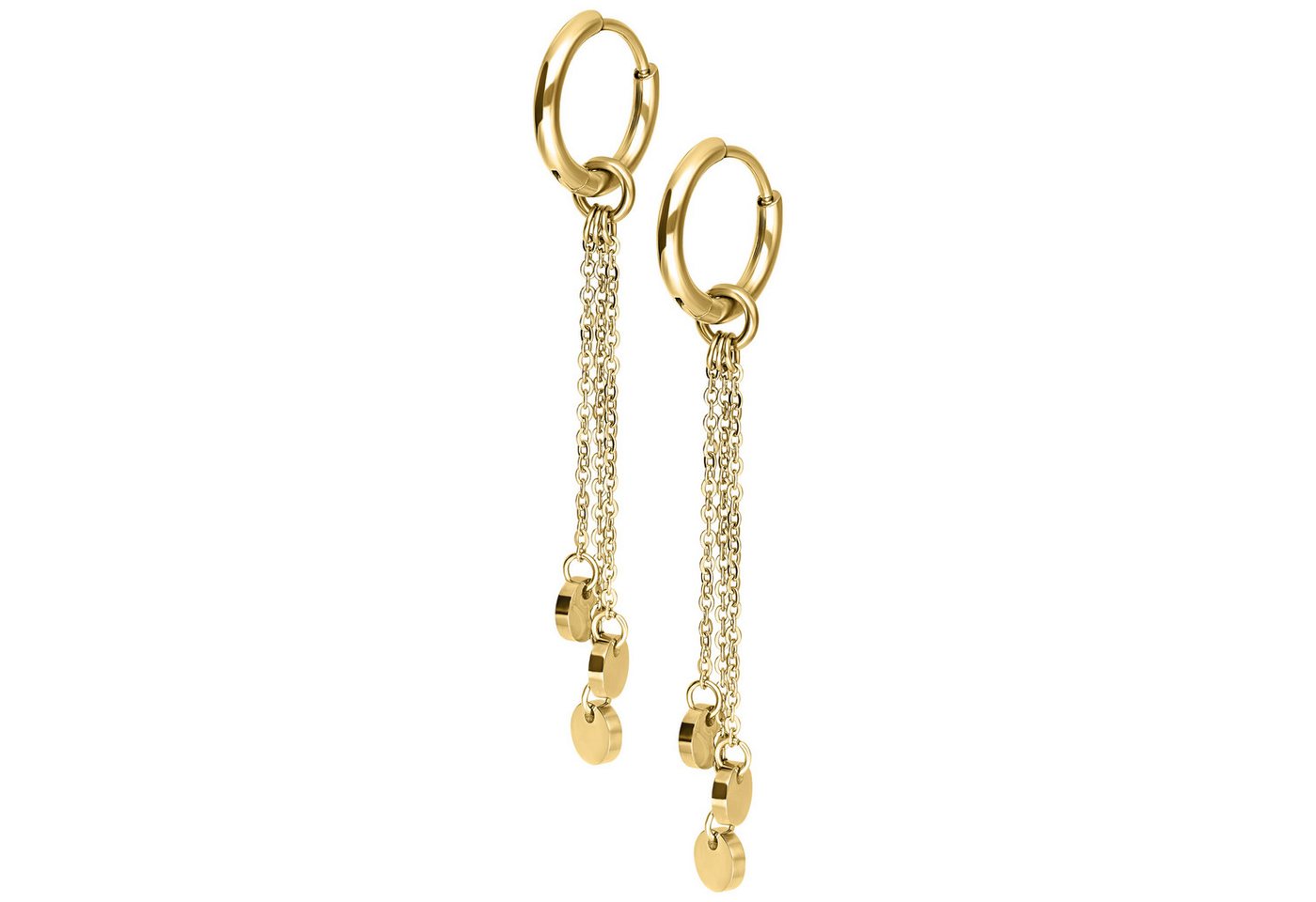 Wildcat Paar Ohrhänger Little Plate Hoops (pair), wasserfest, langlebig, hautverträglich von Wildcat