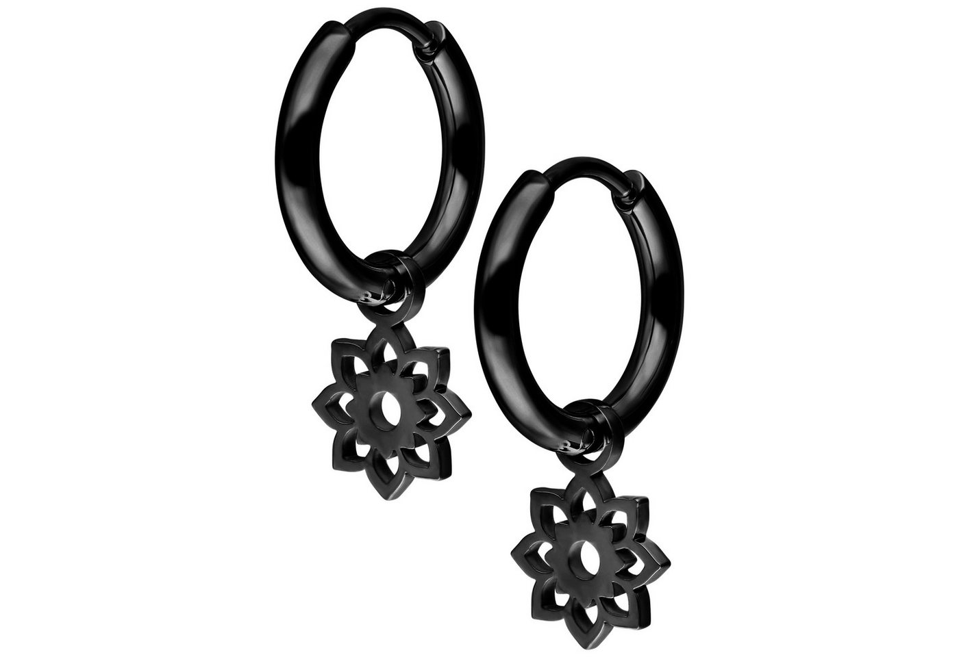 Wildcat Paar Ohrhänger Mini Flower Hoops Pair, wasserfest, langlebig, hautverträglich von Wildcat