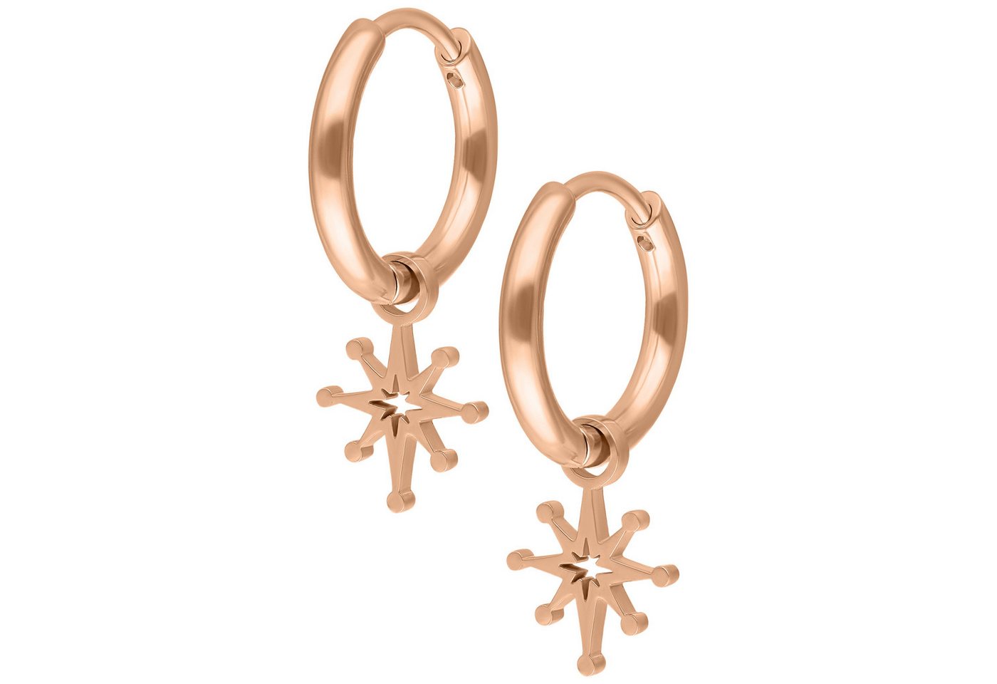 Wildcat Paar Ohrhänger Mini Polar Star Hoops Pair, wasserfest, langlebig, hautverträglich von Wildcat