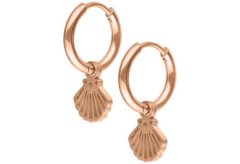 Wildcat Paar Ohrhänger Mini Shell Hoops Pair, wasserfest, langlebig, hautverträglich von Wildcat