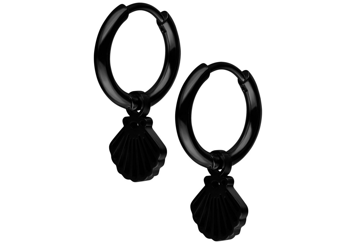 Wildcat Paar Ohrhänger Mini Shell Hoops Pair, wasserfest, langlebig, hautverträglich von Wildcat