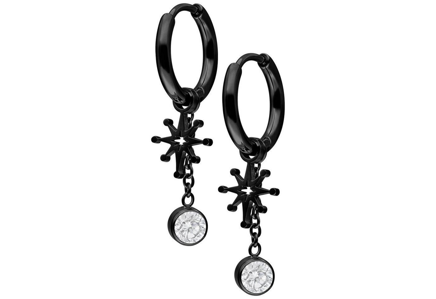 Wildcat Paar Ohrhänger Mini Shootingstar Hoops Pair, wasserfest, langlebig, hautverträglich von Wildcat